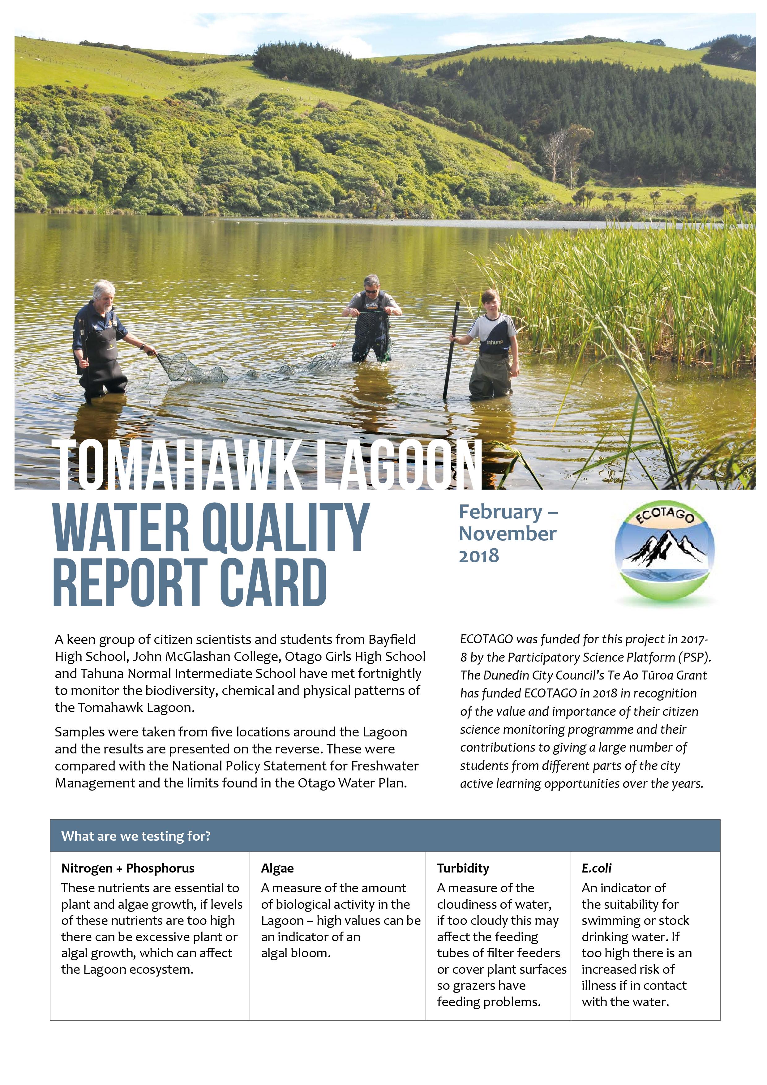 Tomahawk Lagoon Water Quality Report Card 2018 v4-page-001